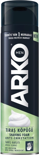 فوم اصلاح صورت آرکو Arko Force Anti-Irritation ضد تحریک حجم ۲۰۰ میل